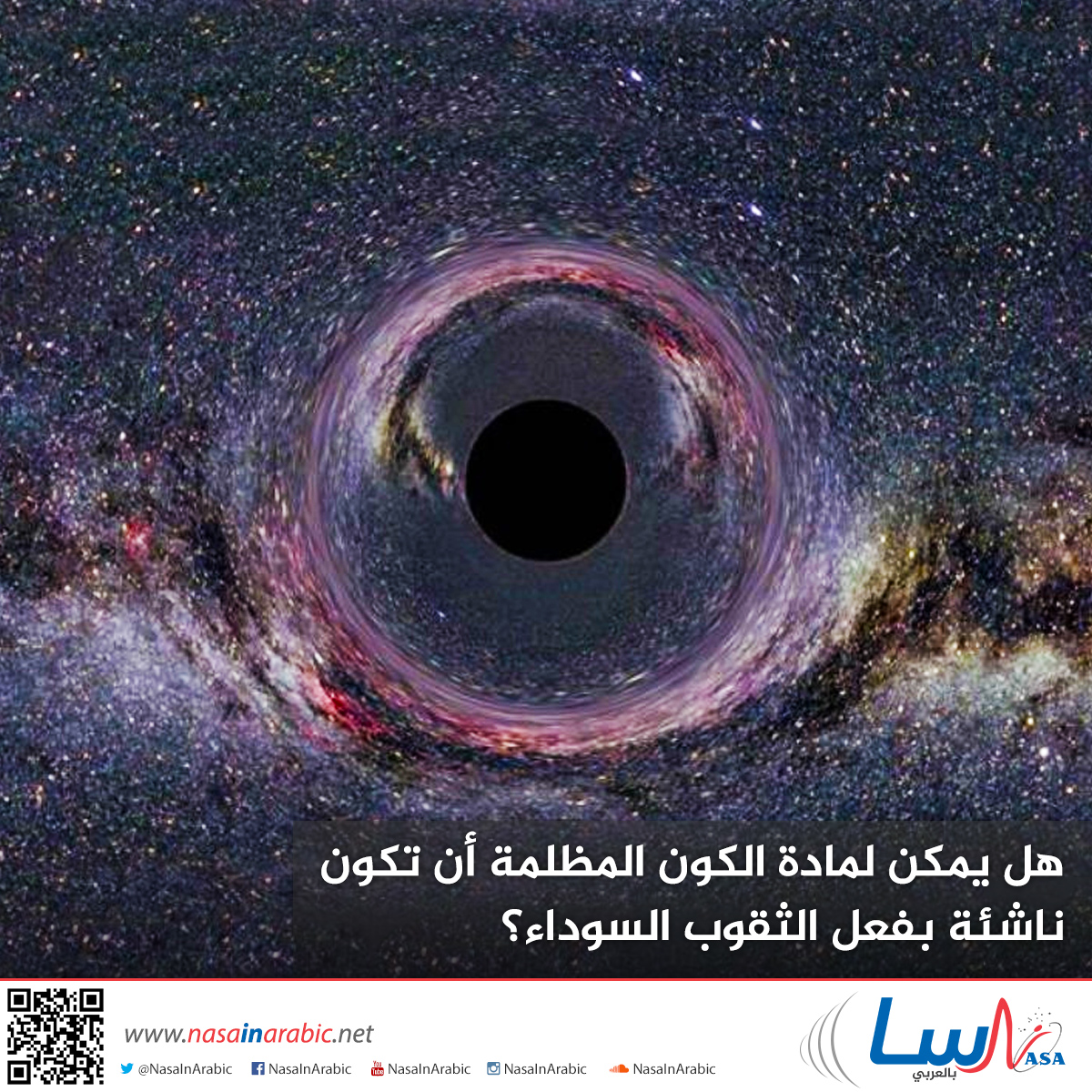 هل يمكن لمادة الكون المظلمة أن تكون ناشئة بفعل الثقوب السوداء؟