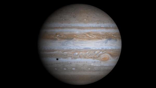 (صورة لكوكب المشتري التقطتها المركبة كاسيني في شهر كانون أول/ديسمبر من عام 2000) حقوق الصورة: NASA/JPL/University of Arizona