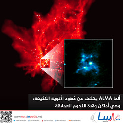 ألما ALMA يكشف عن مُهود الأنوية الكثيفة: وهي أماكن ولادة النجوم العملاقة