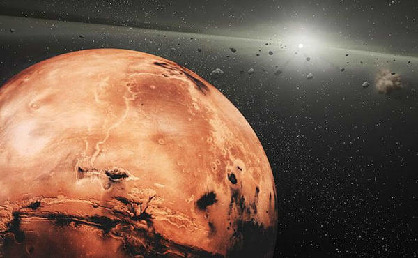 دراسة جديدة عن كويكبات طروادة المريخية في نقطة لاغرانج الخامسة L5 التي لها أصل مشترك. حقوق الصورة: وكالة ناسا NASA