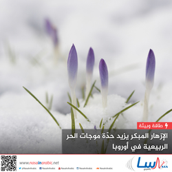 الإزهار المبكر يزيد حدّة موجات الحر الربيعية في أوروبا