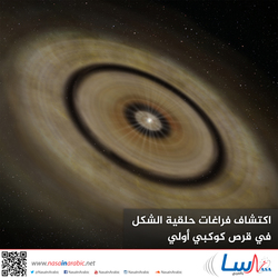 اكتشاف فراغات حلقية الشكل في قرص كوكبي أولي