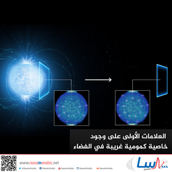 العلامات الأولى على وجود خاصية كمومية غريبة في الفضاء
