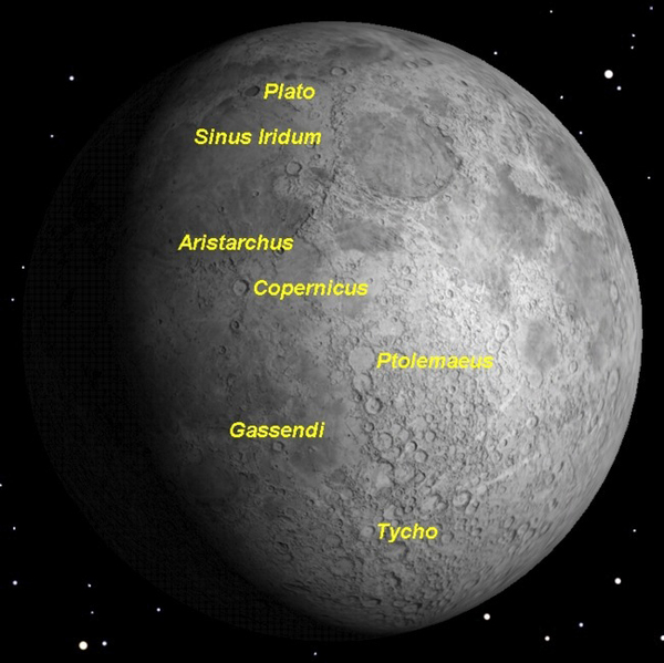 أفضل وقت لرصد القمر هذا الشهر خلال الليالي القليلة المقبلة. حقوق الصورة:Starry Night Software