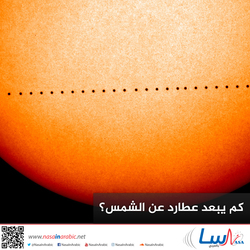 كم يبعد عطارد عن الشمس؟