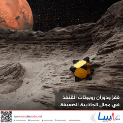 قفز ودوران روبوتات القنفد في مجال الجاذبية الضعيفة