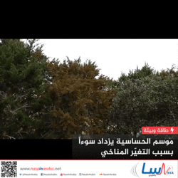 موسم الحساسية يزداد سوءاً بسبب التغيّر المناخي